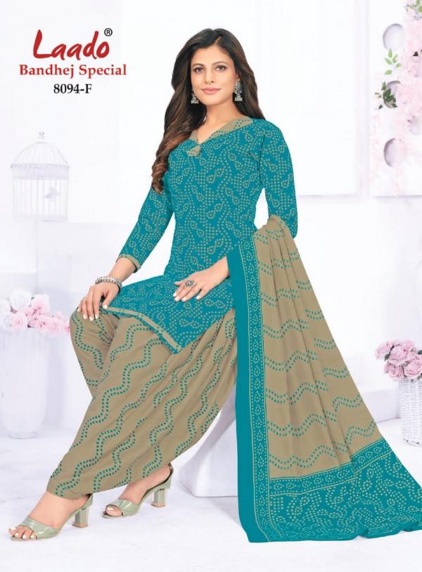 Laado Bandhani 8094 Cotton Patiyala Designer Dress Material